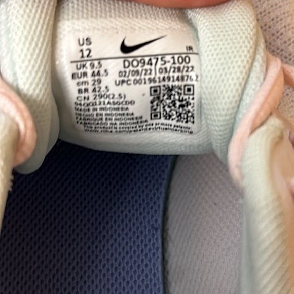 Women Nike Revolution 6 NM PRM Running Size 12 White/ OK Smoke Grey DO9475 100 - Picture 3 of 6